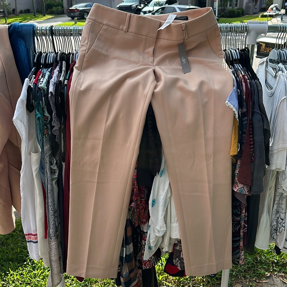 NWT Tan Loft Suit Pants